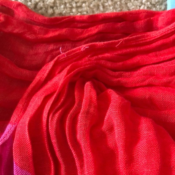 J Crew Long Multi Color Stripe Scarf - Picture 5 of 7